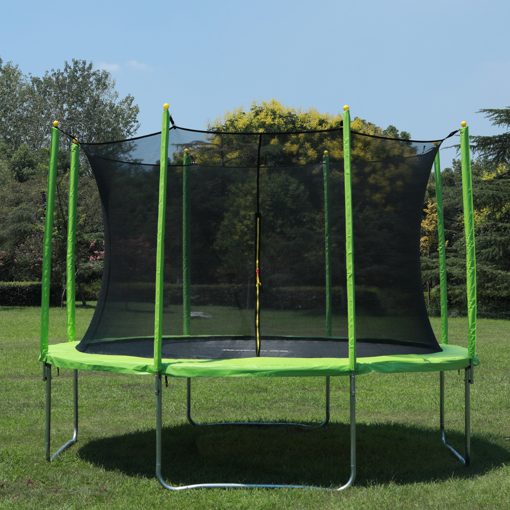 Outdoor Trampoline 8FT 10FT 12FT 14FT Children Adults Recreational large Trampoline with Enclosure Net