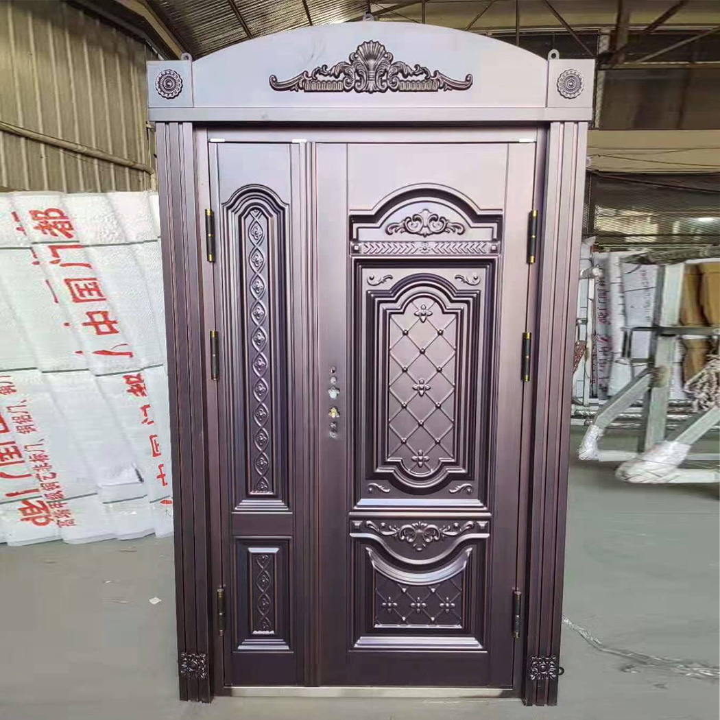 TECHTOP cast aluminum door  customized luxury door  expensive front villa door