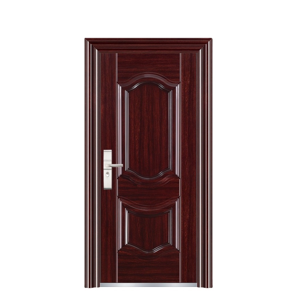 Popular hot sell front door iron wrought price steel safty door designs