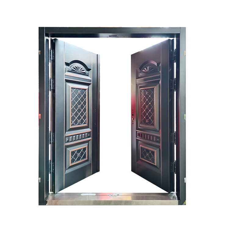 TECHTOP flush GI steel sheet hotel room door polyurethane insulated steel door fiber steel door For Office