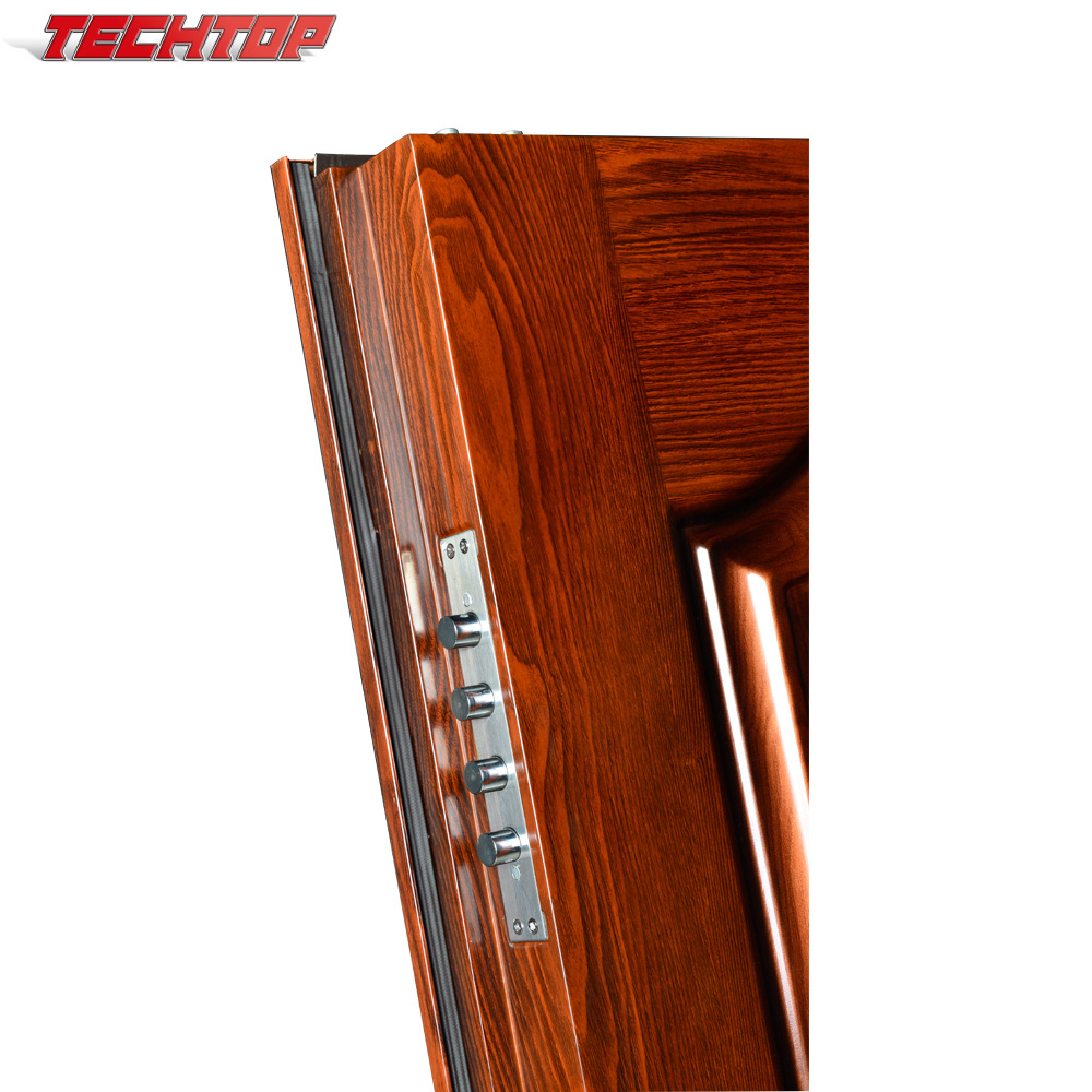 Popular hot sell front door iron wrought price steel safty door designs