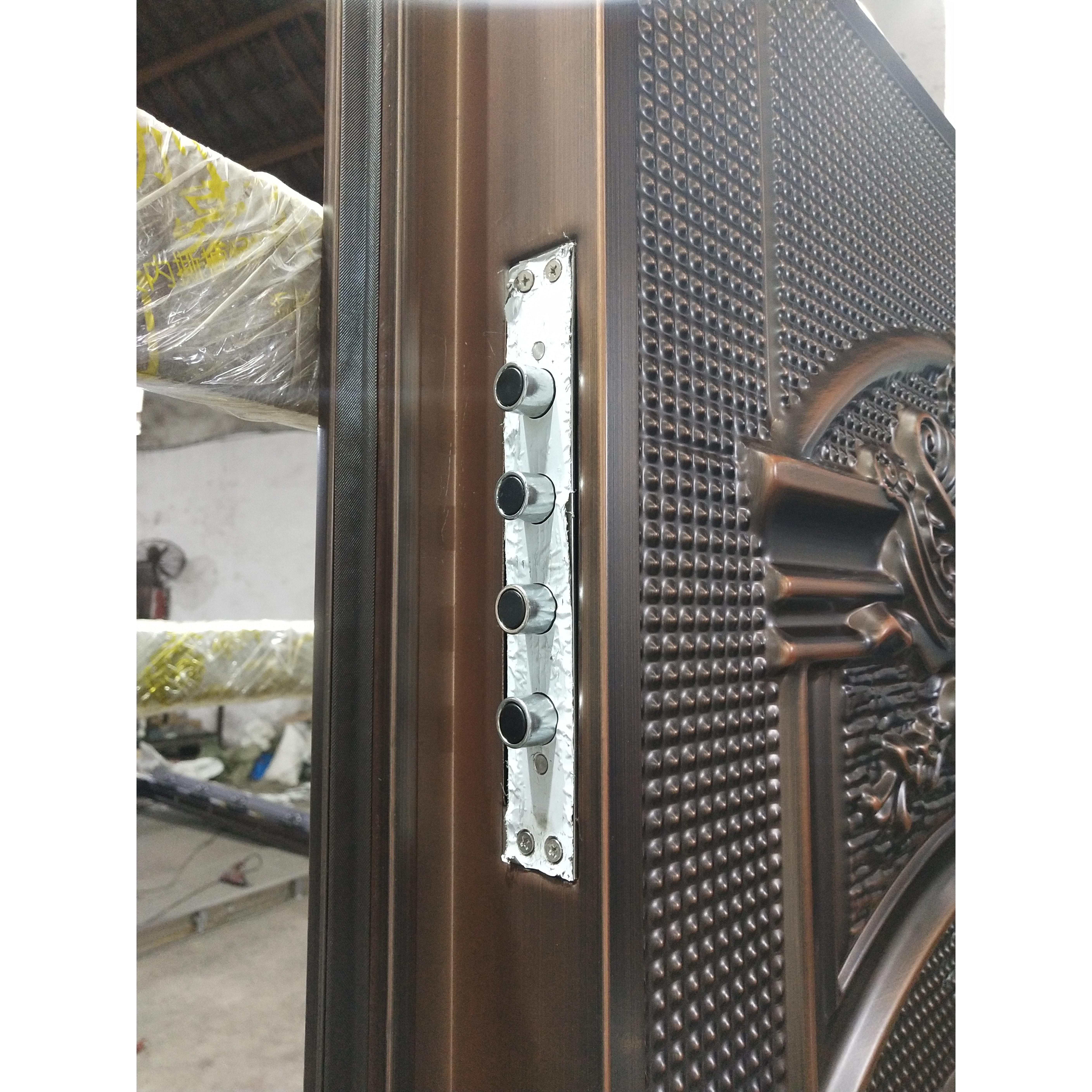 TECHTOP luxury villa entrance one and half door zinc-steel alloy door