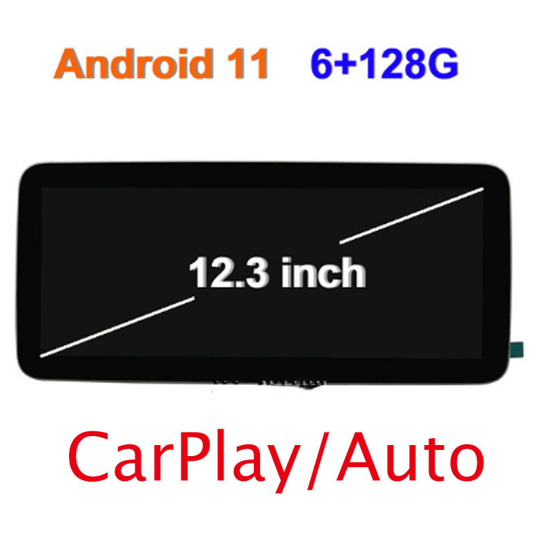 6G RAM 128 ROM 12.3Inch Android Screen Navigator For Mercedes W176 W204 W212 W218 A207 C207 W207 X204 W447 NTG4.0 4.5 5.0 5.5