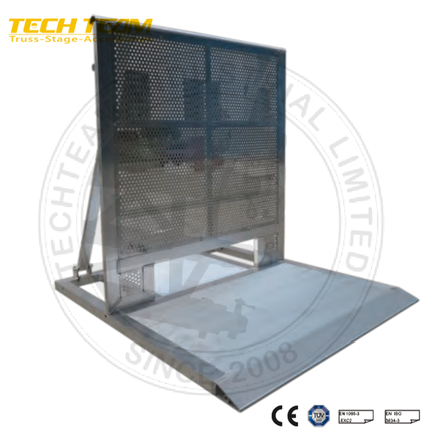 isolated crowd guardrail/access void barrier for concert,truss display,dj booth