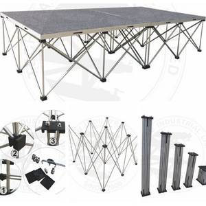 Used Portable Stages Folding Stage, Aluminum Stage Platform for sale