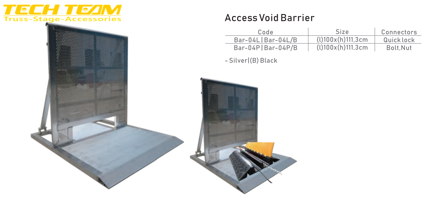 isolated crowd guardrail/access void barrier for concert,truss display,dj booth