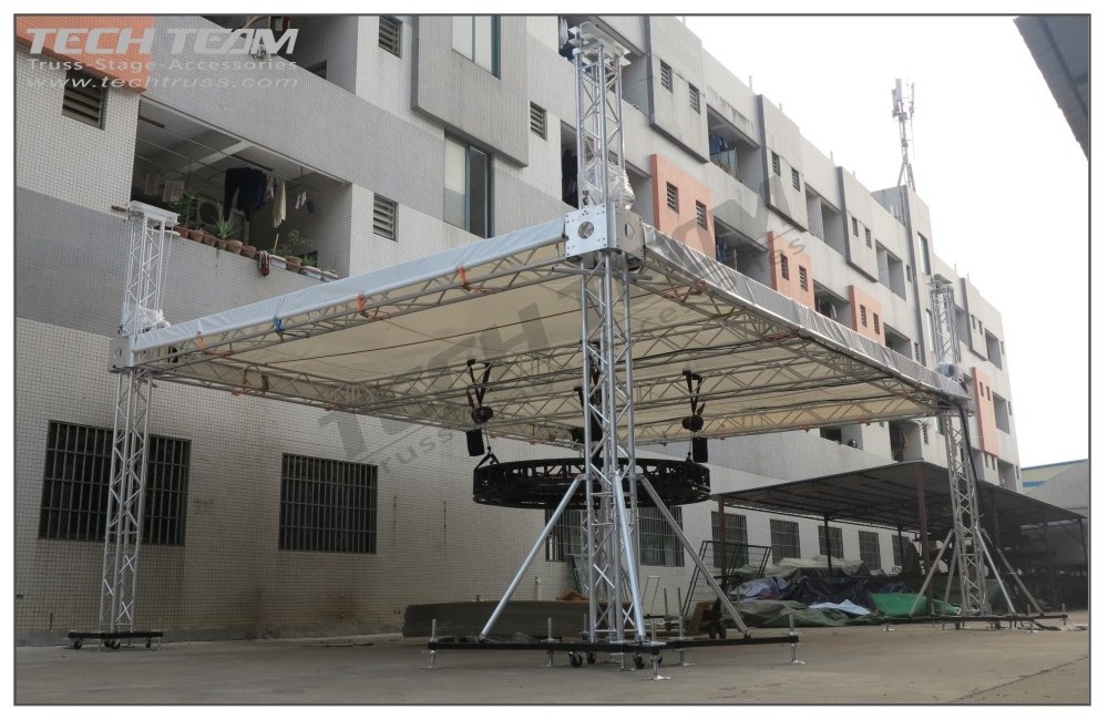 Outdoor Aluminum Stage Truss Roof Canopy Roof Truss With Pvc Truss Roofing