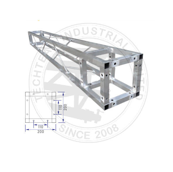 Factory Good Price 200X200mm Square Box Bolt Truss Aluminum Bolt Exhibition Truss Display / Lighting Truss/Stage Truss for sale