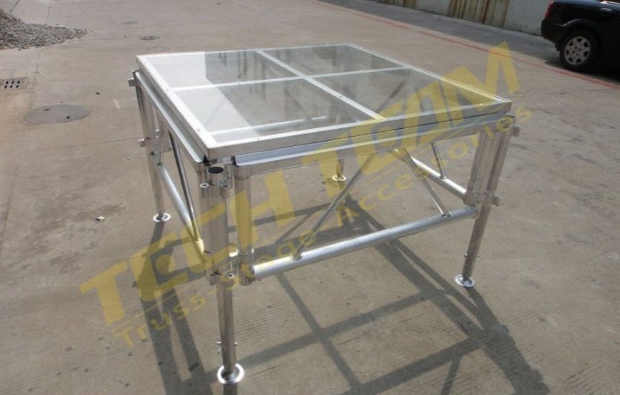 4ft*4ft square glass / acrylic Wedding stage platform