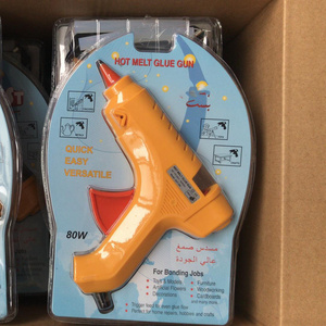 80W hot melt Yellow glue gun with 11mm glue sticks