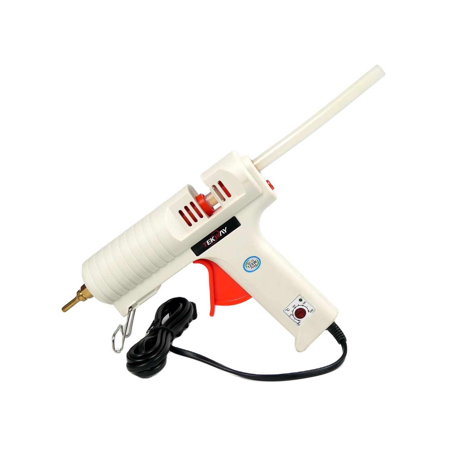 120W White Hot melt adjustable temperature glue gun  high quality use in Craft and DIY with 11mm glue sticks