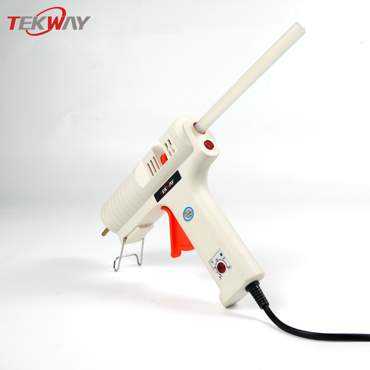 120W White Hot melt adjustable temperature glue gun  high quality use in Craft and DIY with 11mm glue sticks