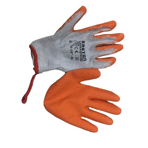 National hot selling safety gloves glue material does not hurt hands latex gloves orange latex gloves suitable for workers