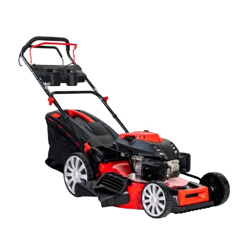 21 inch 4 in1 Self Propelled Gasoline Lawn Mower With Aluminum Chassis Mower Key Start