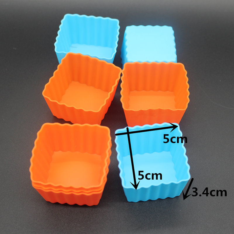 customized mini muffin  silicone tulip square cupcake stand liners