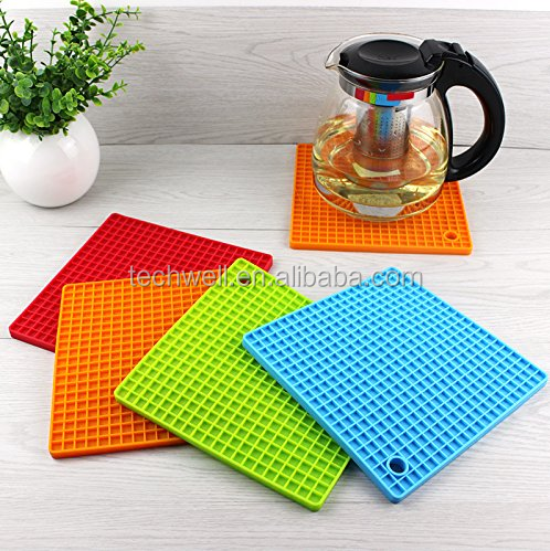 Multipurpose Silicone Trivets Silicone Pot Holders Mats for Hot Dishes, Pots and Pans