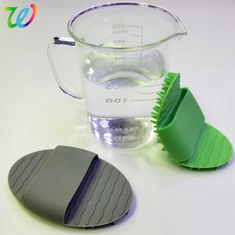 Kitchen Cleaner Silicon Hand Sponge Scrubber