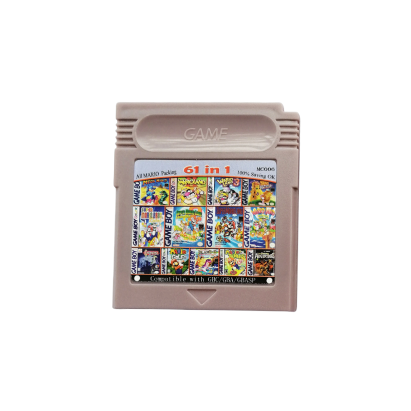 Best Seller Wholesale Classic Video Game Card 61 in 1 108 in 1 Retro Game Cartridges For Nintendo GBC GB