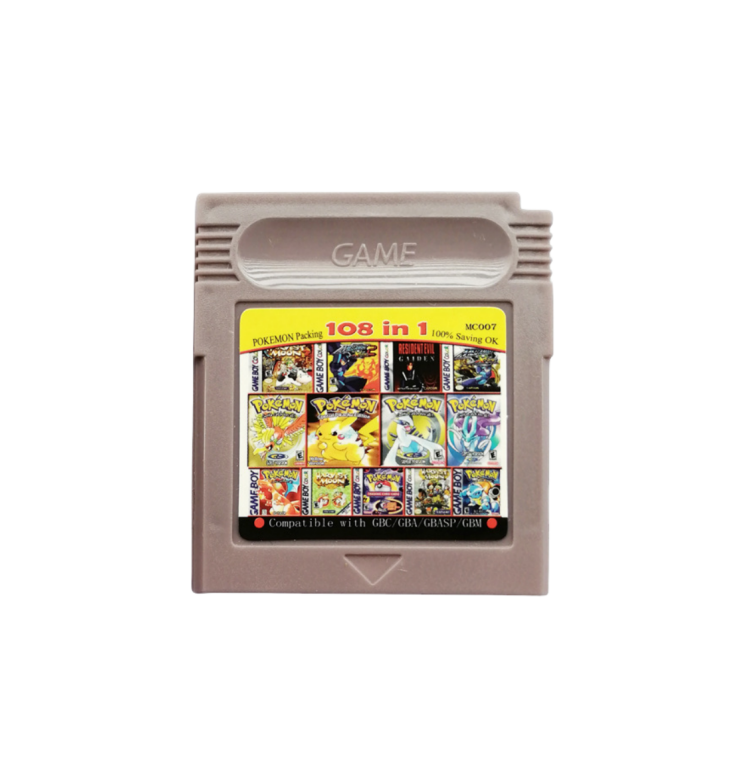 Best Seller Wholesale Classic Video Game Card 61 in 1 108 in 1 Retro Game Cartridges For Nintendo GBC GB