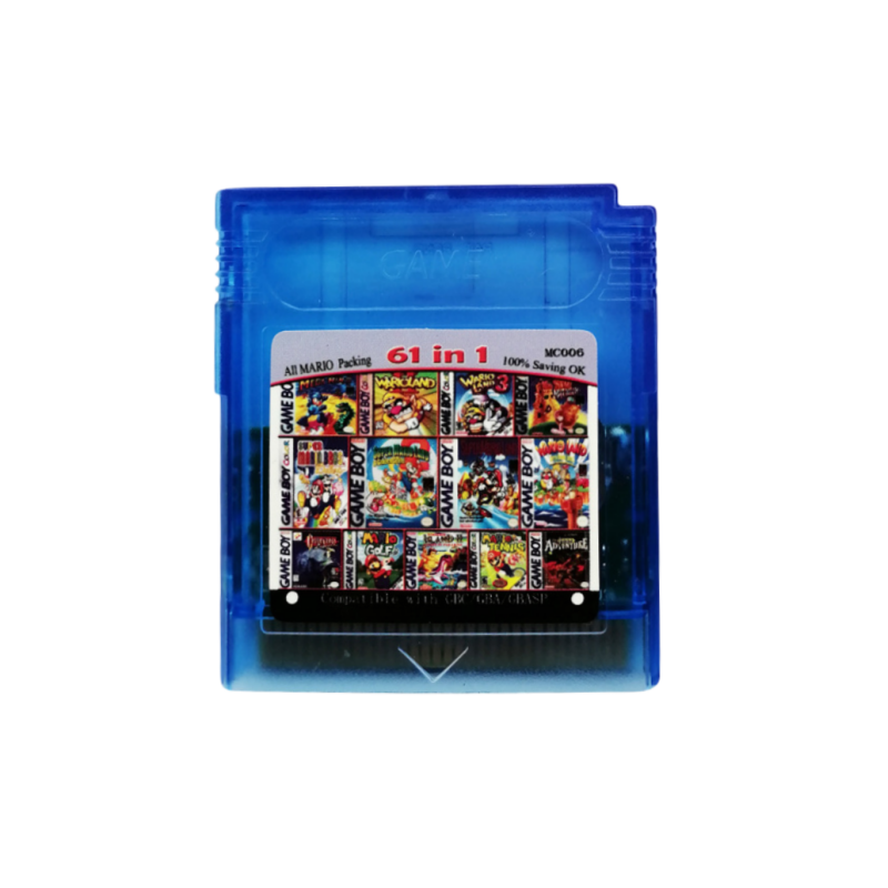 Best Seller Wholesale Classic Video Game Card 61 in 1 108 in 1 Retro Game Cartridges For Nintendo GBC GB