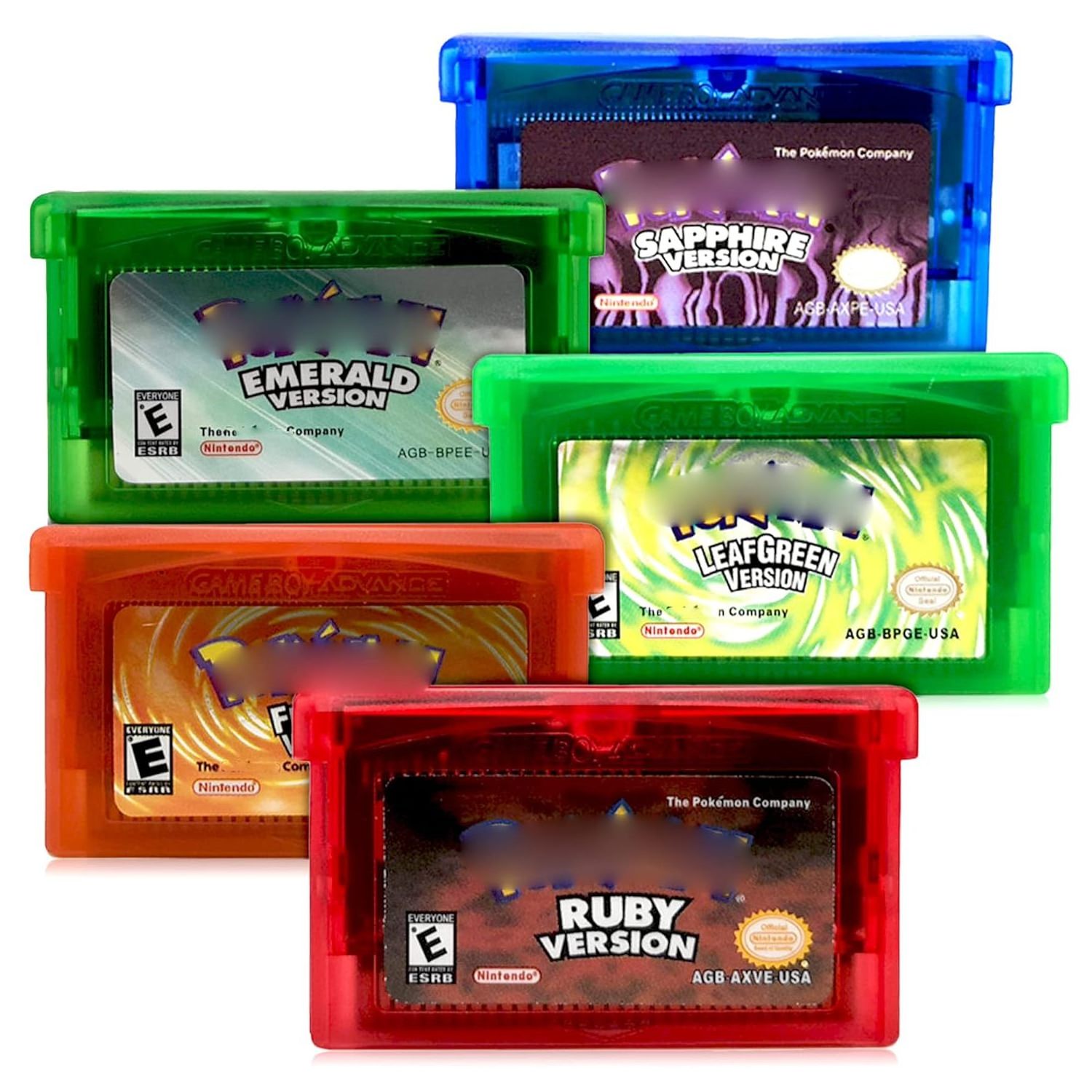 Classic Retro Games Cartridges Cards for Gameboy Advance SP GBA Game Cartridges for poke-mon nintendo