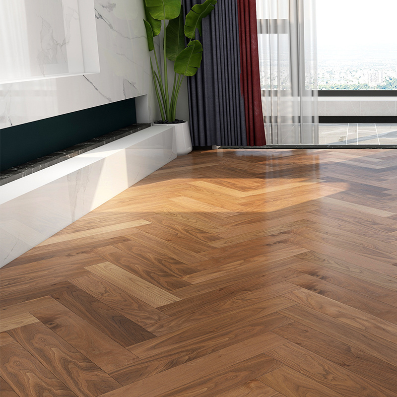 Factory Sales Herringbone Flooring Lock Buckle Engineered Hardwood Flooring