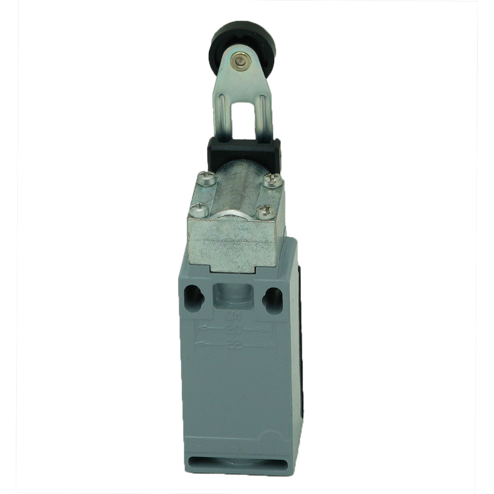 Position limit switch - adjustable lever 18 mm diameter - nylon roller snap action 1NO+1NC switches