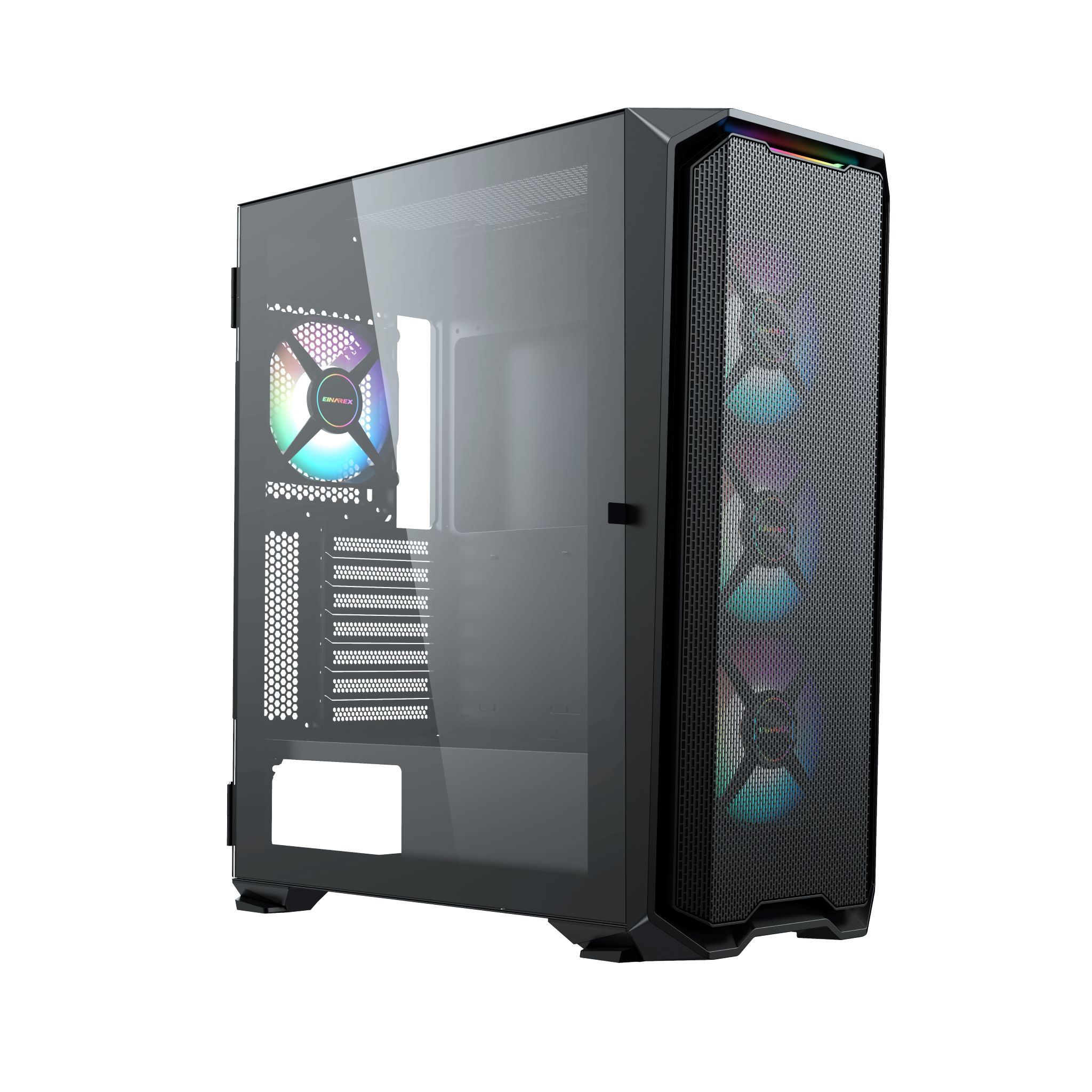 Tecnomall OEM Gaming Case Mid tower ITX/MICRO AXT/ AXT/E-ATX Cpu cabinet hinged tempered glass Desktop Computer custom case