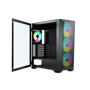 High Performance Atx Case Mesh Front Panel Full Tower Case Tempered Glass Computer Case