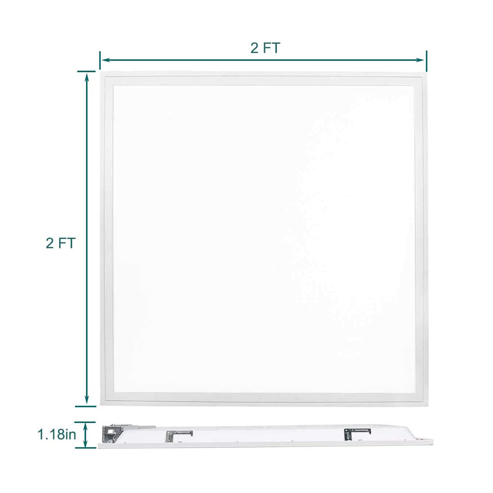 600x600 2x2FT 36W 48W 60W School Office Square Drop Back-Lit Ceiling Flat Led Panel Light Fixture