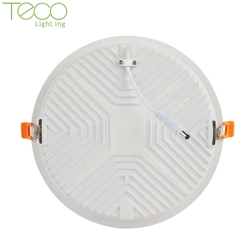 Low wattage commercial residential surface mounted 3000k 4000k 6000k 18w home round ceiling flat panel light