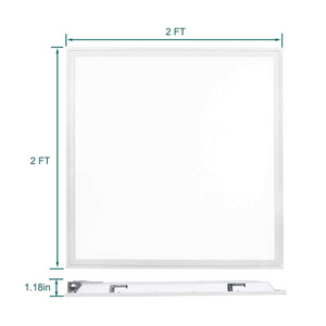 CE 4800lm 48W Square 600x600 mm 24x24 inch 2x2 ft Flat Backlit LED Ceiling Panel Light Fixture for Office