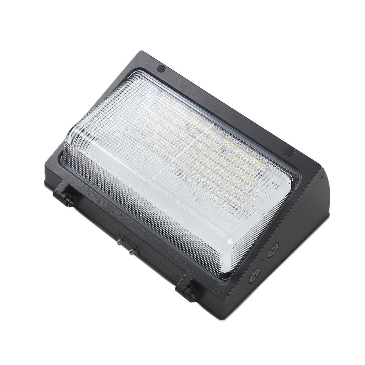 DLC 120W Semi Cut Off LED Slim Wall Pack Light with Photocell for Wet Location Outdoor