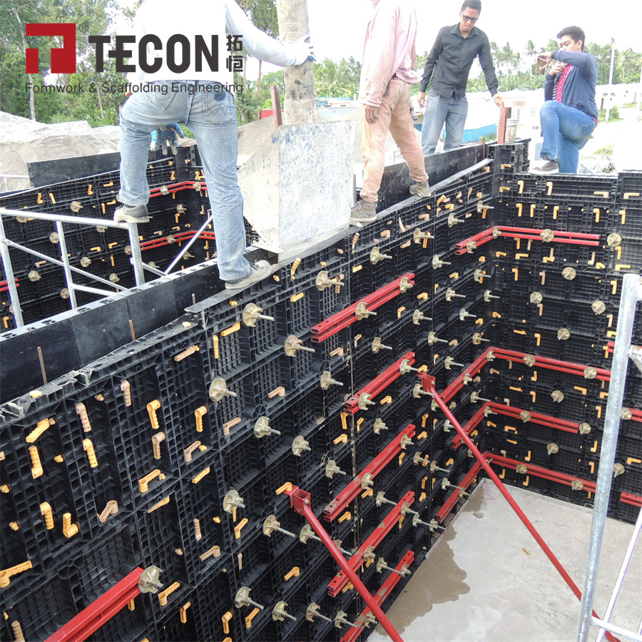 TECON Reusable ABS TP60 Plastic Formwork Concrete For Wall and Slab and Column Formwork For Construction