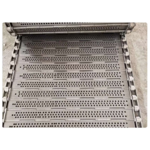 Stainless Steel Chain Plate Conveyor Transporting Food for Grain Product Making Machine