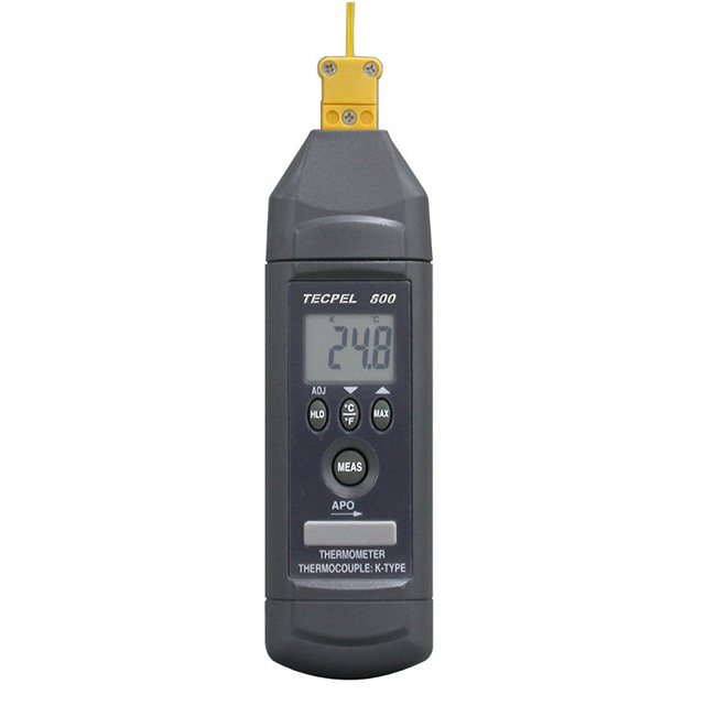 TECPEL DTM-800 Single channel Digital Thermometer  with sensor type k bead probe