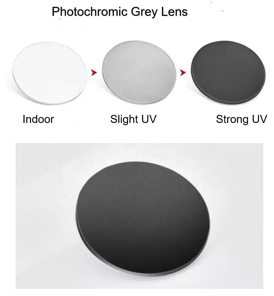 cheap 1.56 photo gray/grey HMC spectacle lens for eyewear