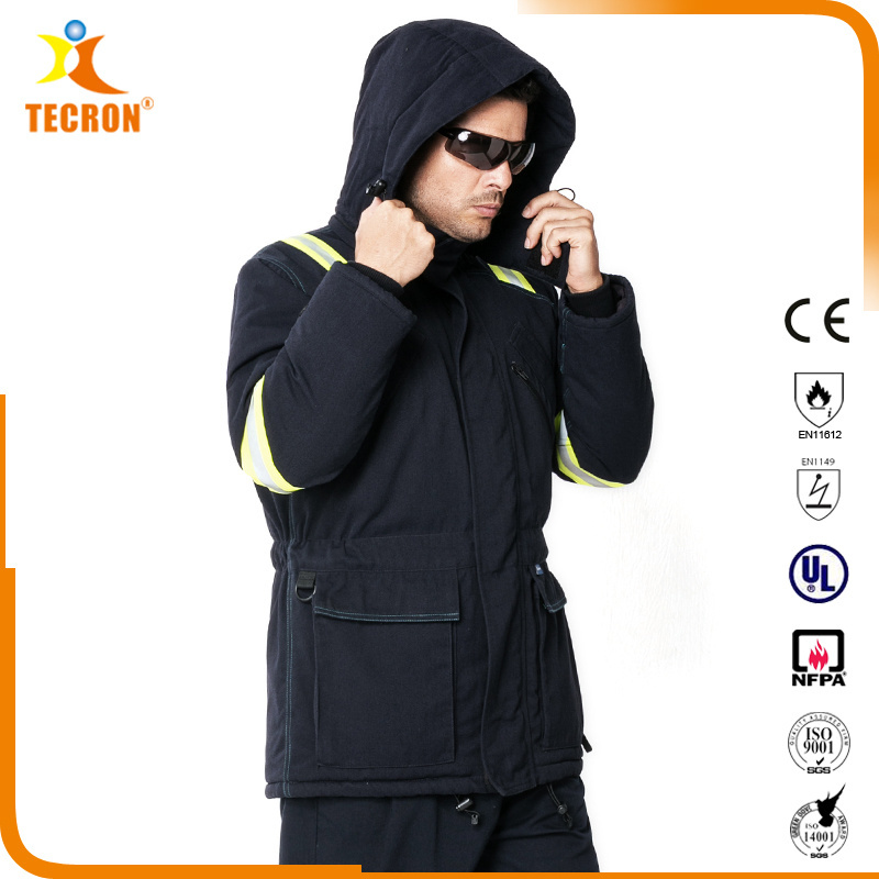 Tecron Safety fire retardant clothing/ Insulated  Parka/FR fleece parka