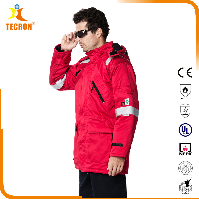 Tecron Safety fire retardant clothing/ Insulated  Parka/FR fleece parka