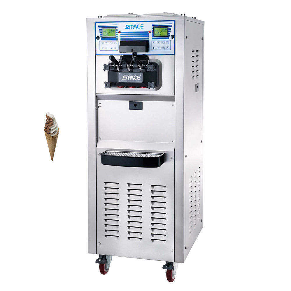 Air pump mini 2 +1 mixer snow frozen yogurt  soft  ice cream machine