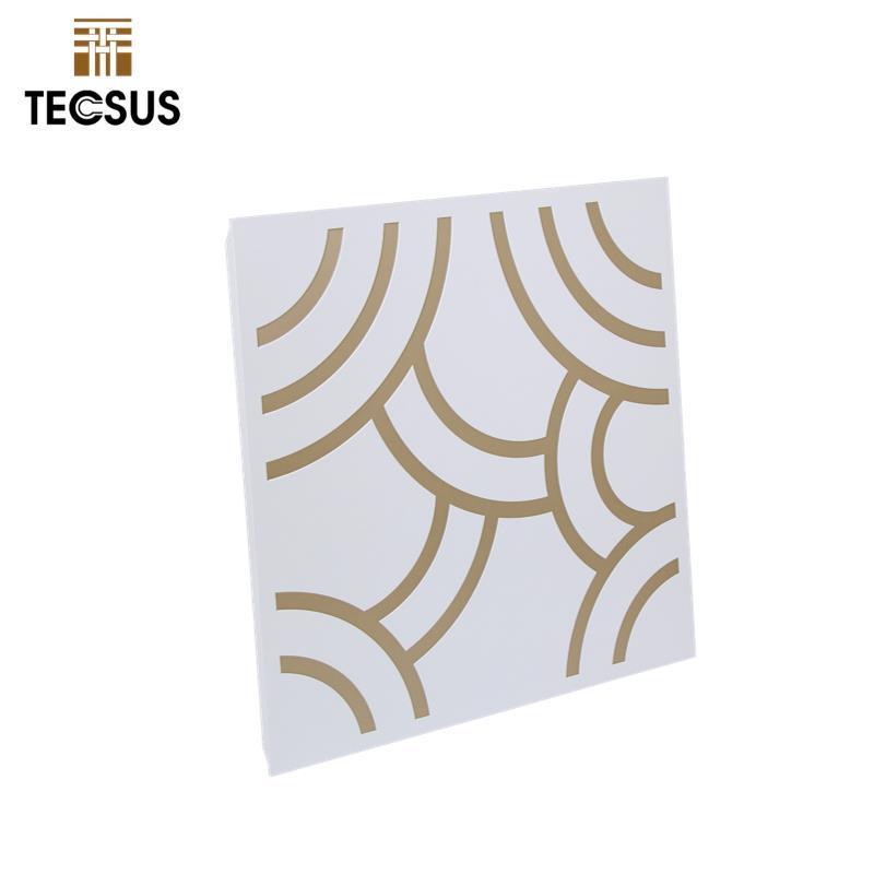 TECSUS Fashion Metal Aluminum Ceiling Full Perforated Powder Coated Clip In Ceiling