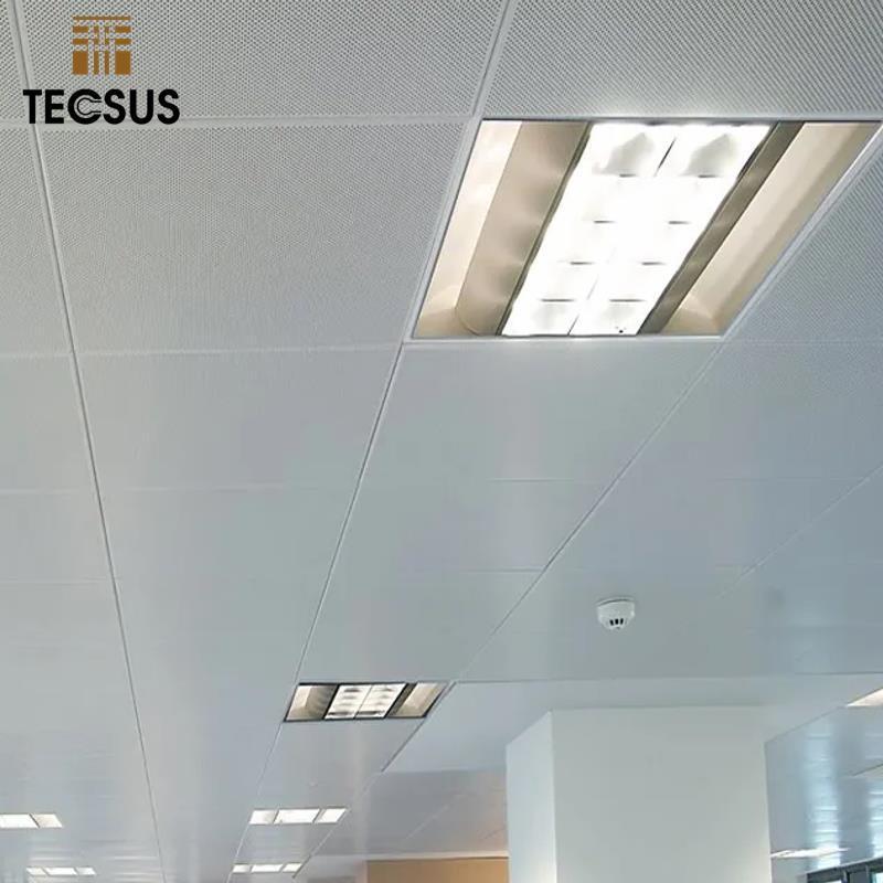 Pop Ceiling Boards Suspended System Drop Ceiling Tiles 2X4 High Quality Metal Clip In Ceiling Panel