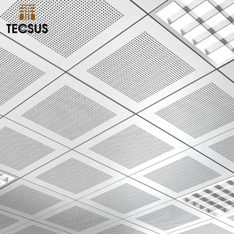 China  Manufacturer  Metal Aluminum Ceiling Commercial  Waterproof Aluminum Lay In Ceiling Panels Supplier