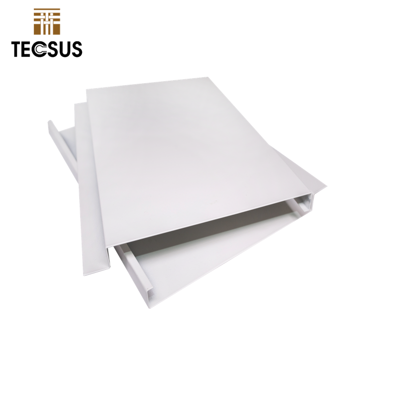 New Design Aluminum G-Strip Baffle Ceiling Tile Wood Grain Panel Aluminum Strip Ceiling Metal Ceilings