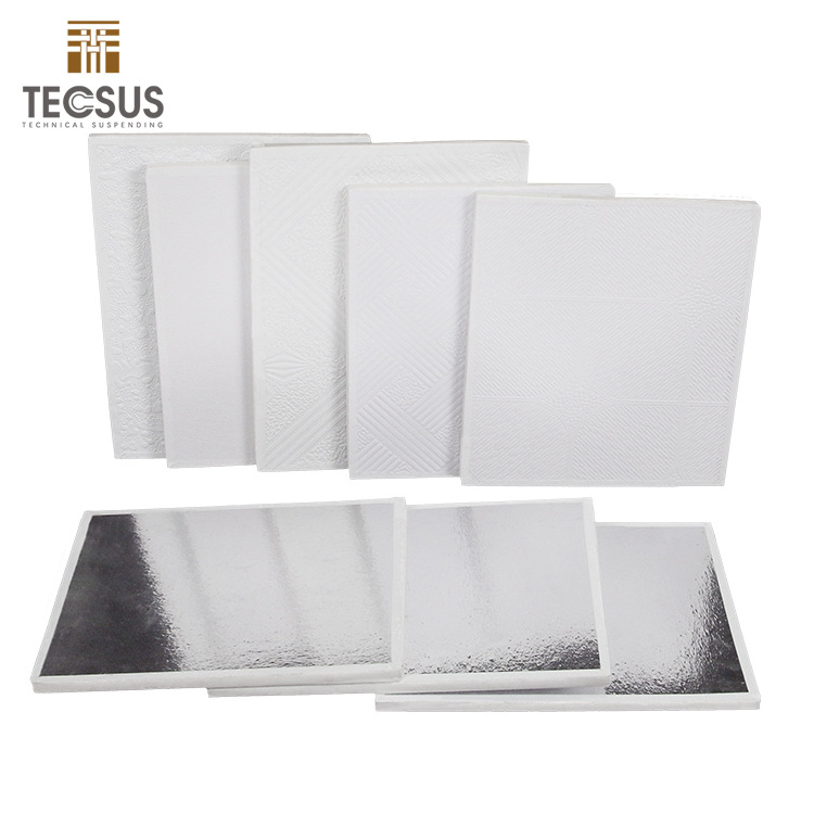 2x2 vinyl covered gypsum board false ceiling tiles