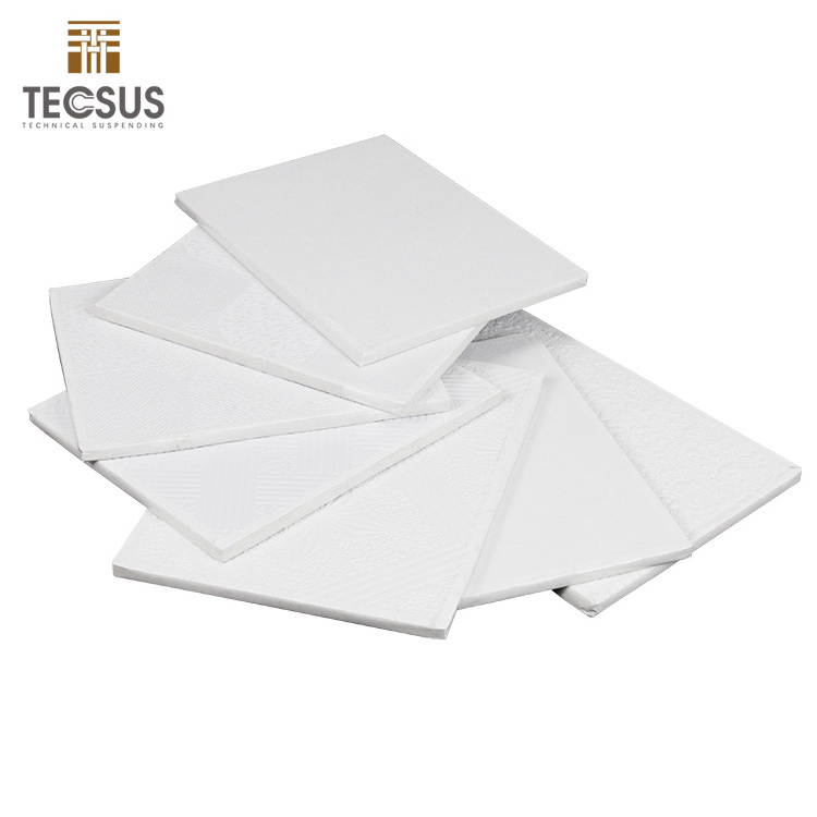 2x2 vinyl covered gypsum board false ceiling tiles