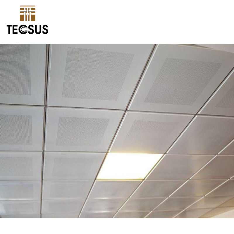 Metal Ceiling Manufacturer Office Project Used 60X60 Aluminum Ceiling Lay In Ceiling Tiles For Commercial Spaces