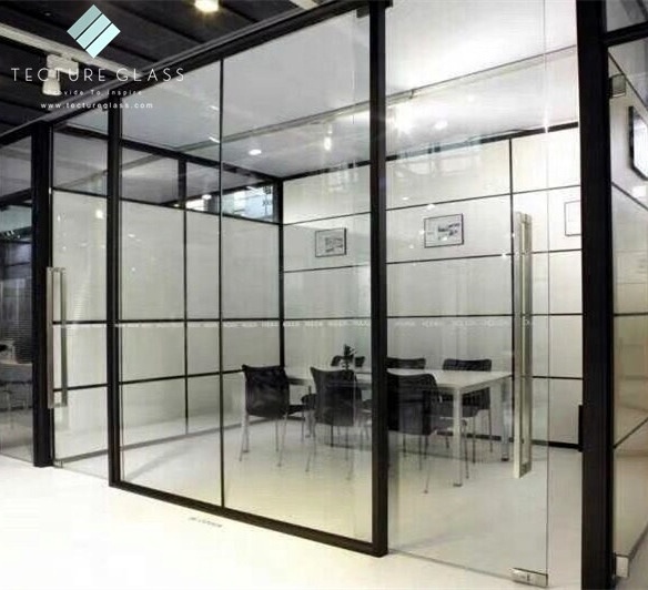 Tecture Sound proof tempered glass partition glass wall for high end offices design