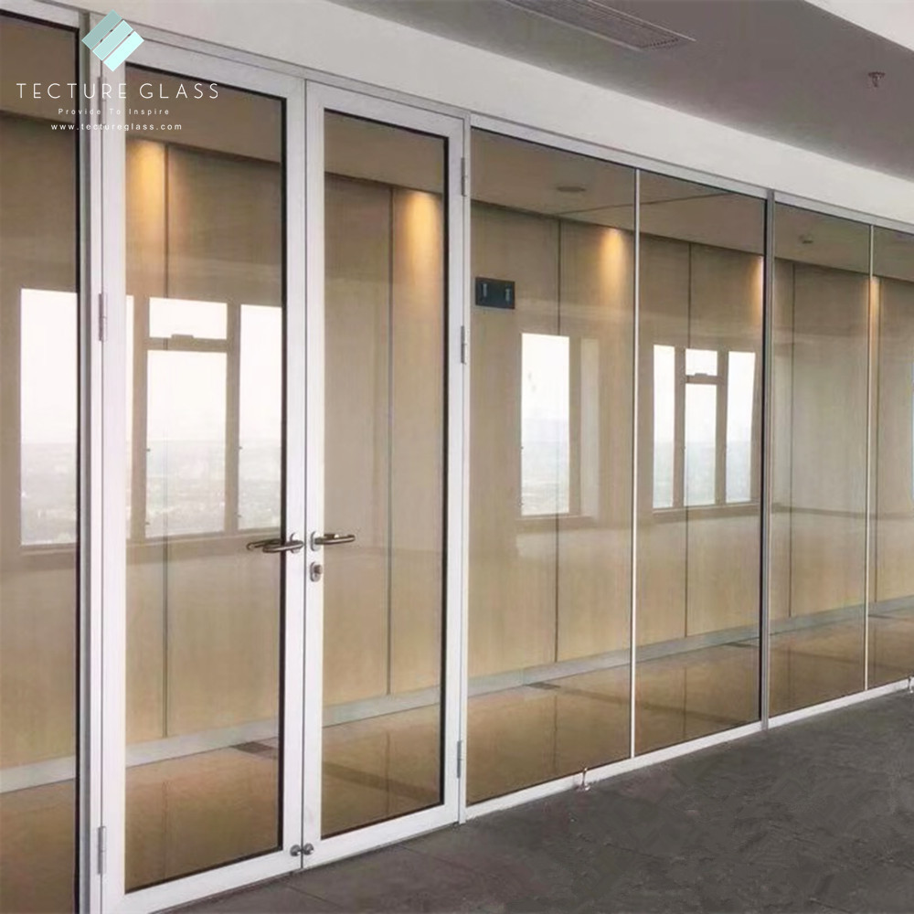 Tecture Commercial use office double glazed partition glass wall system