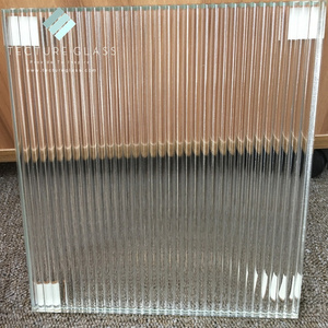 Tecture 6mm ultra clear reeded glass textured glass for windows and doors